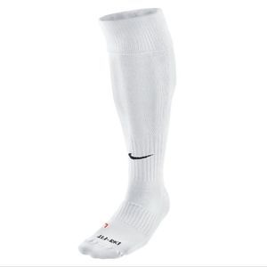 LOT OF 3 Nike Dri-Fit Classic Over the Calf Cushion Athletic Socks, Med/Lg White